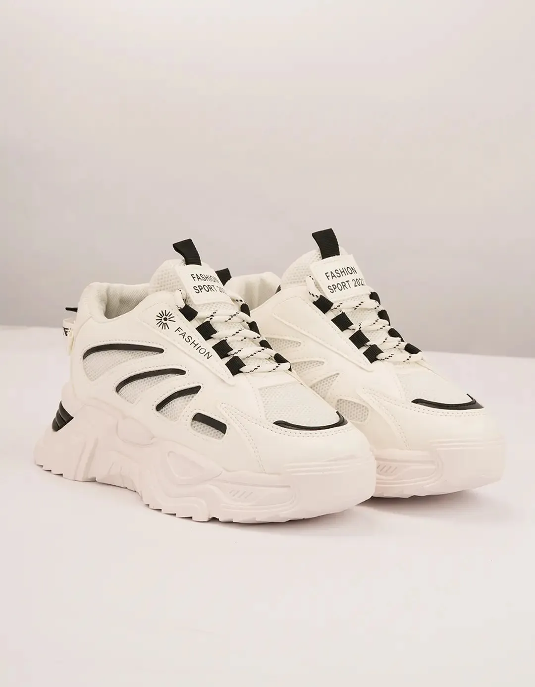 Monochrome Motion Sneakers