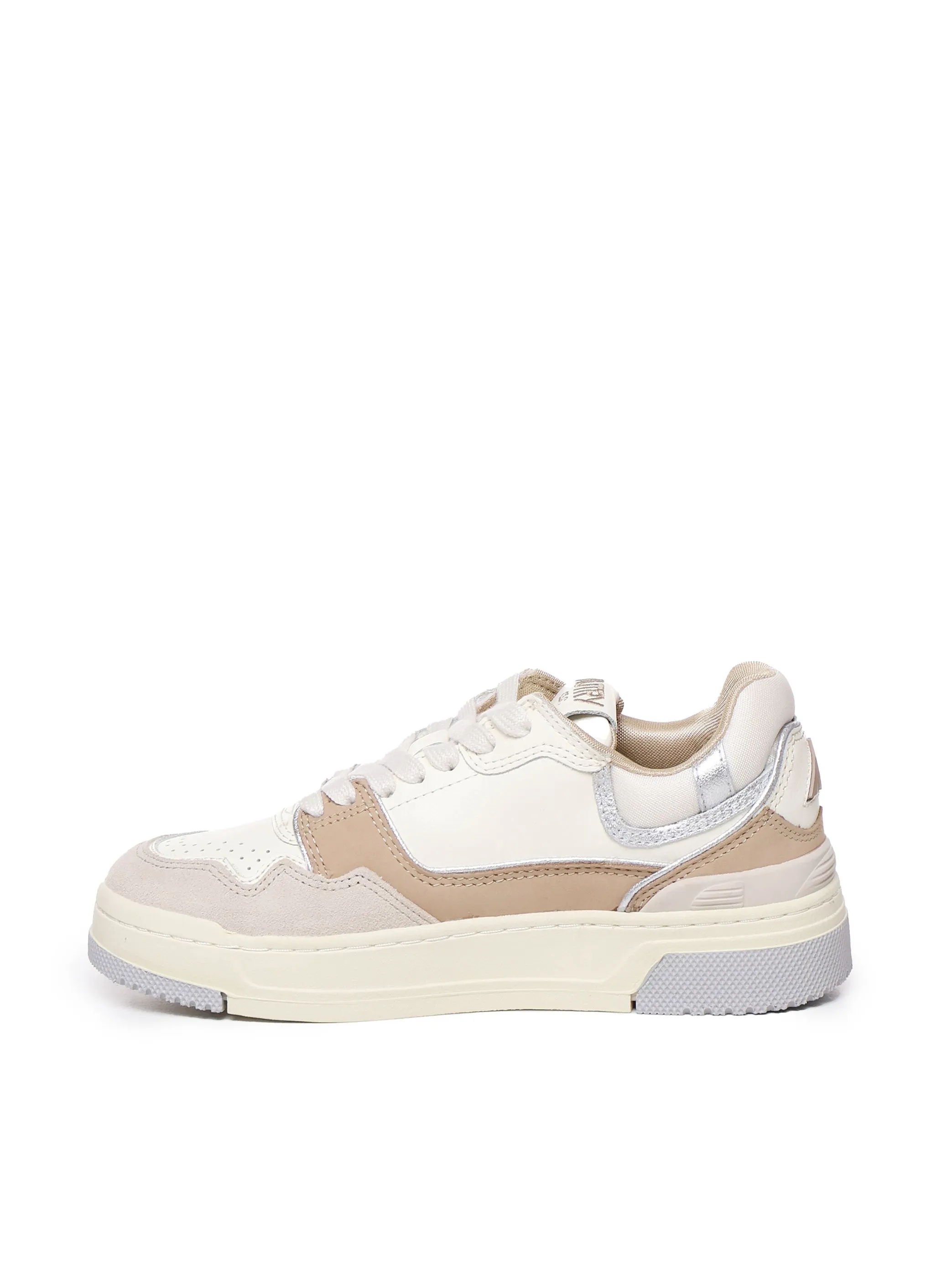Multinatural Suede Sneakers with Logo