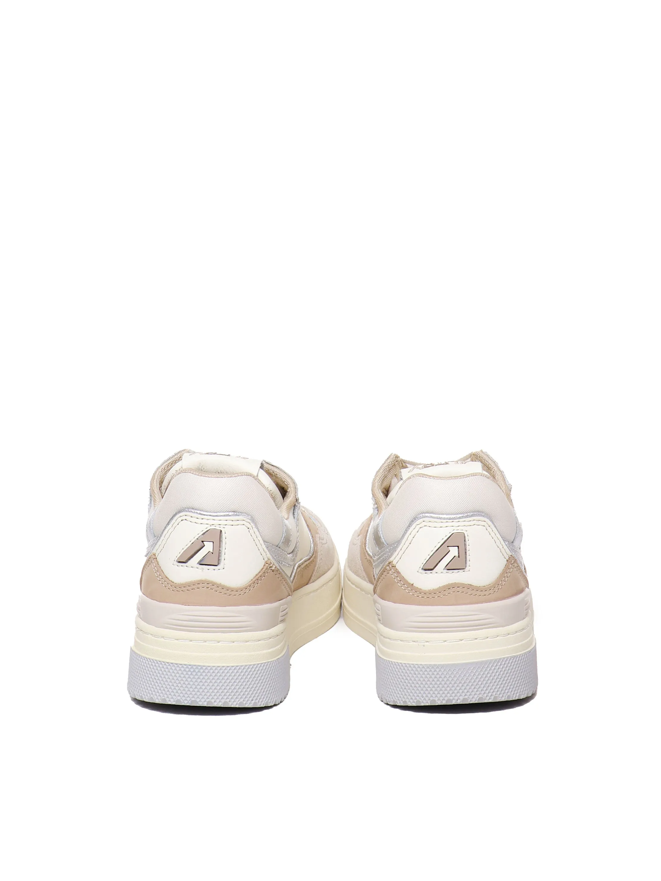 Multinatural Suede Sneakers with Logo