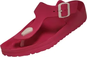 Norty Womens Flip Flop Clog Hot Pink