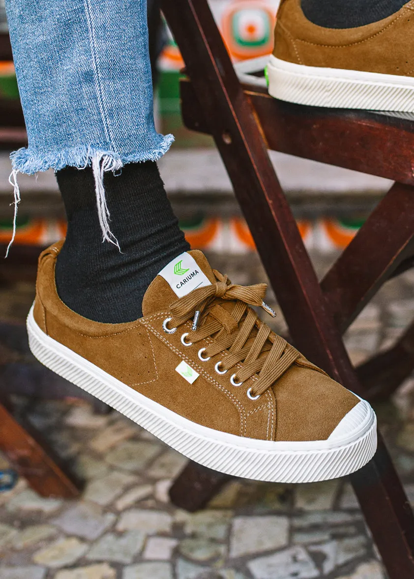 OCA Low Camel Suede Sneaker Men