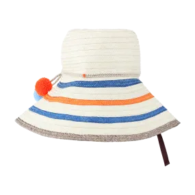 Palomino Wide Brim Striped Hat