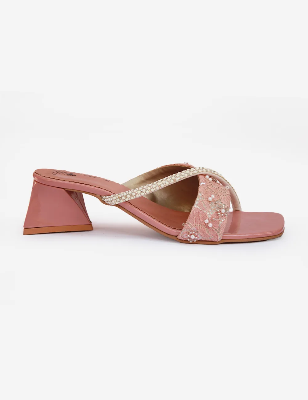 Peach | Stylish Heel Slippers for Women