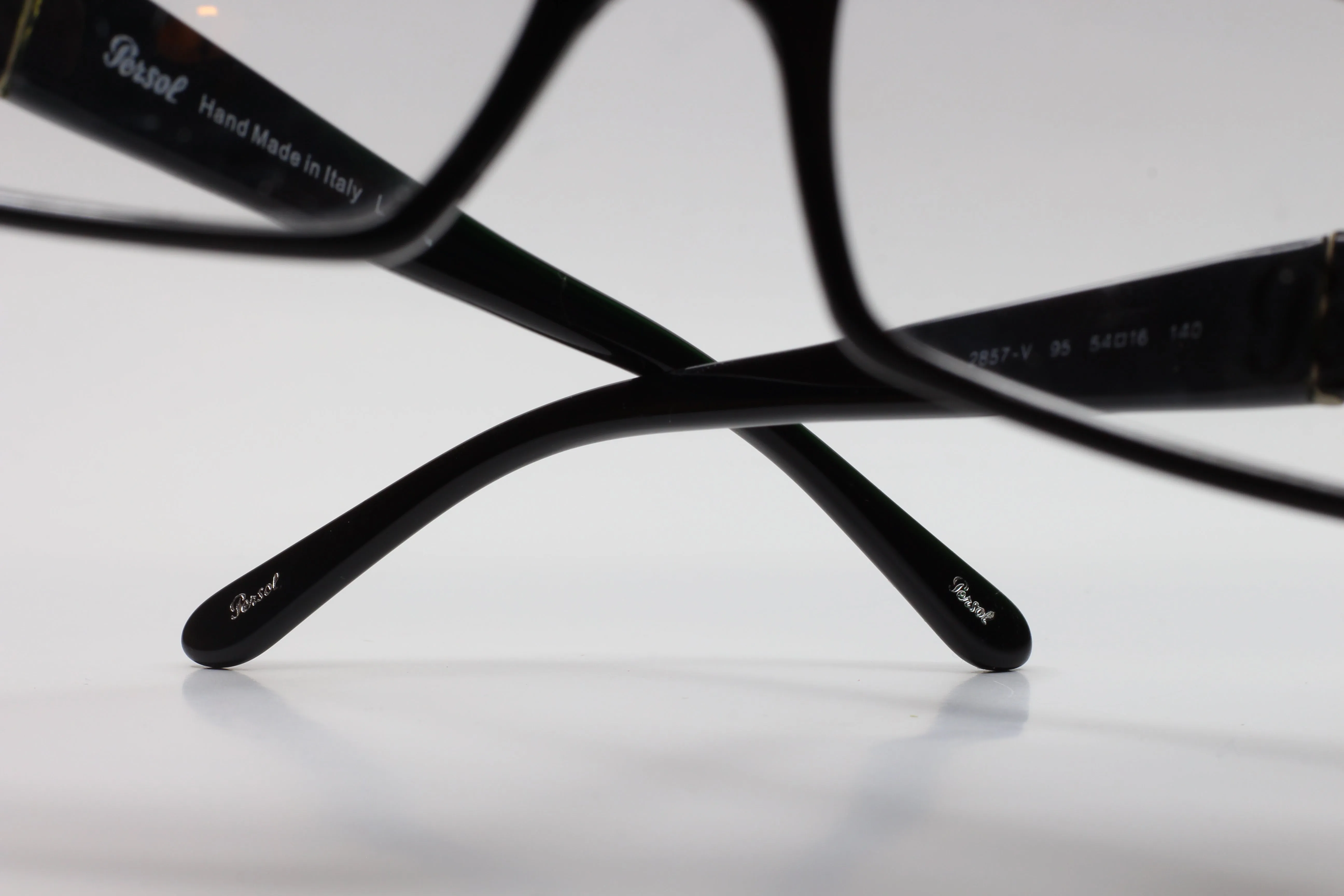 Persol PO2857V 95 Black Acetate Designer Eyeglasses