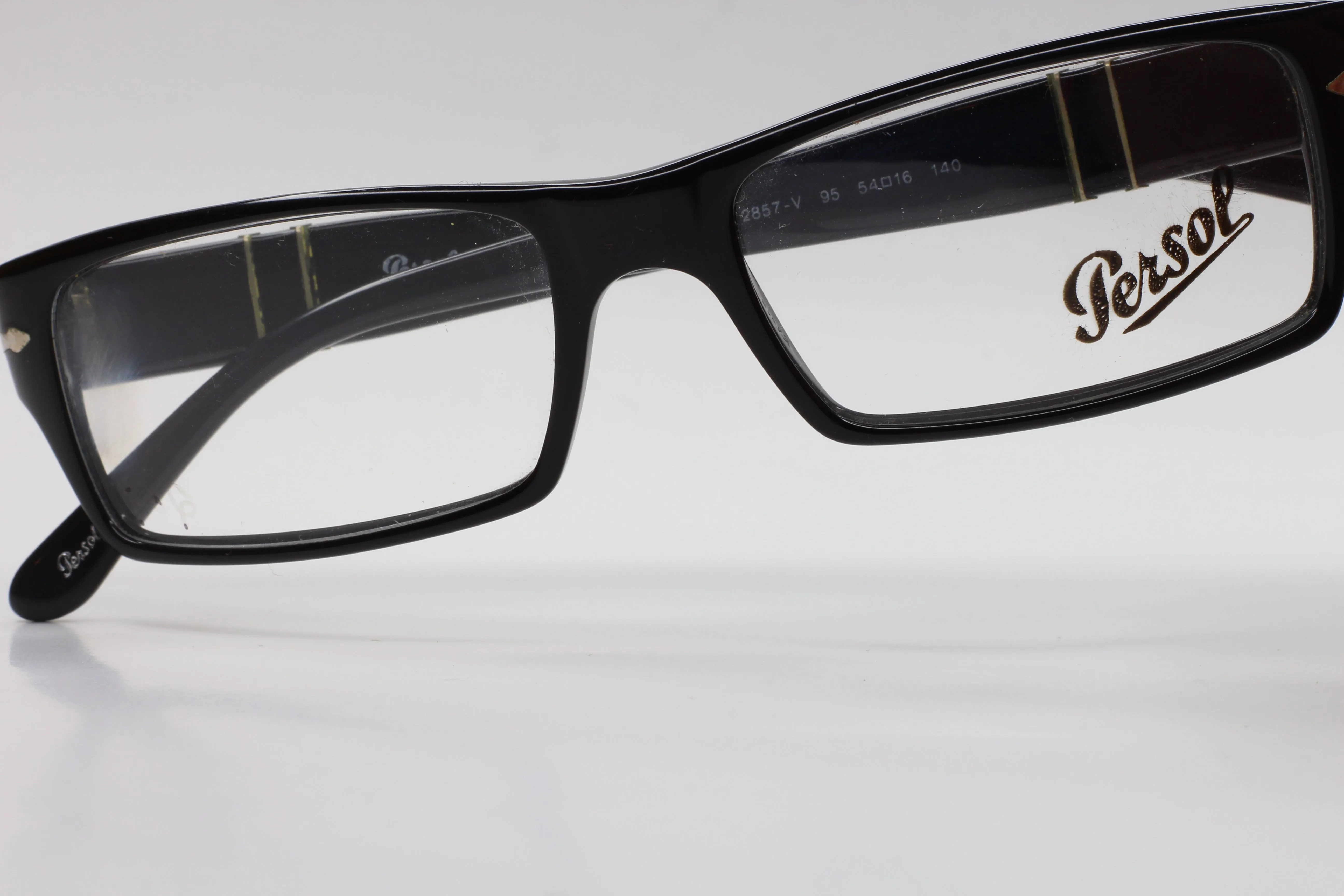 Persol PO2857V 95 Black Acetate Designer Eyeglasses