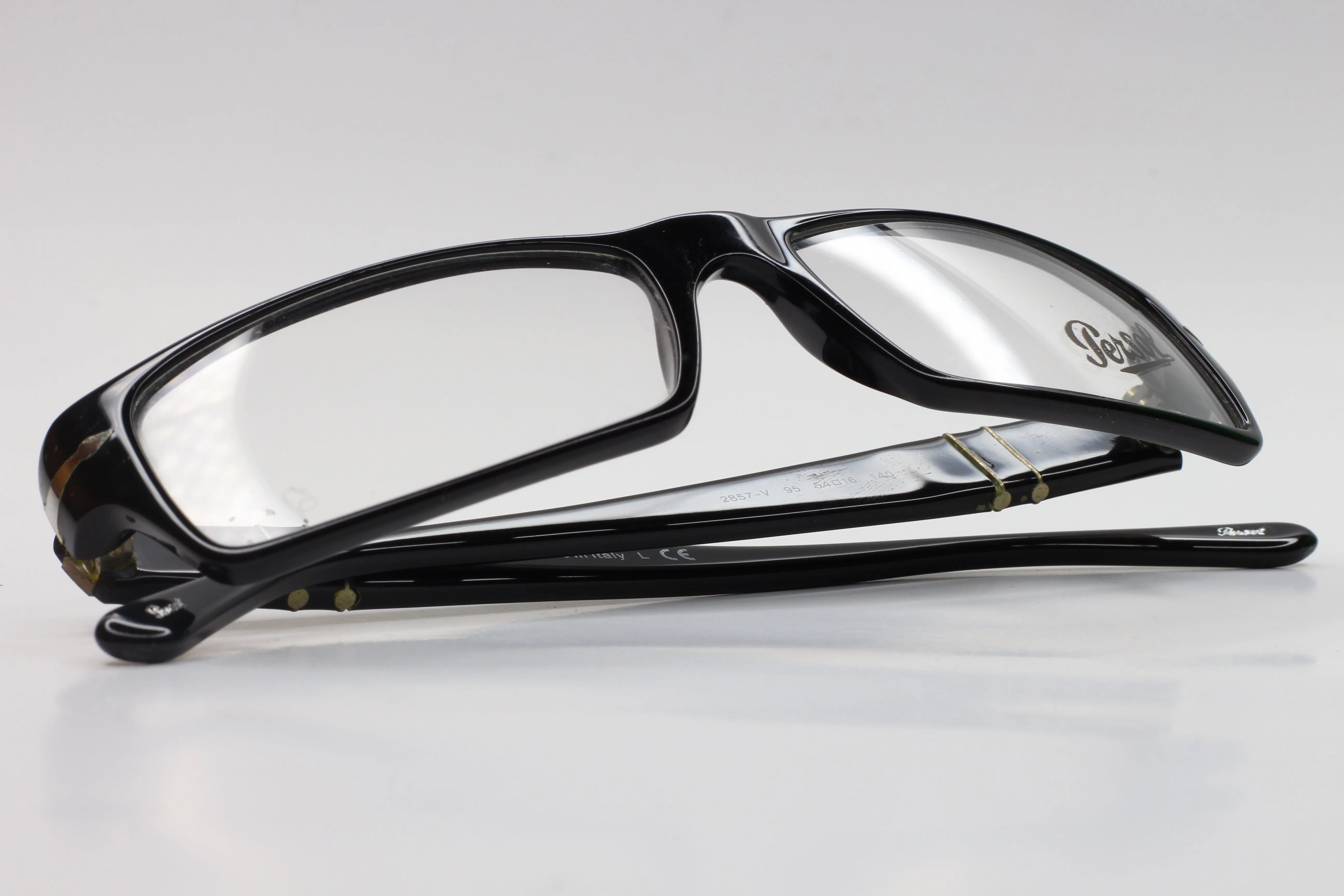 Persol PO2857V 95 Black Acetate Designer Eyeglasses