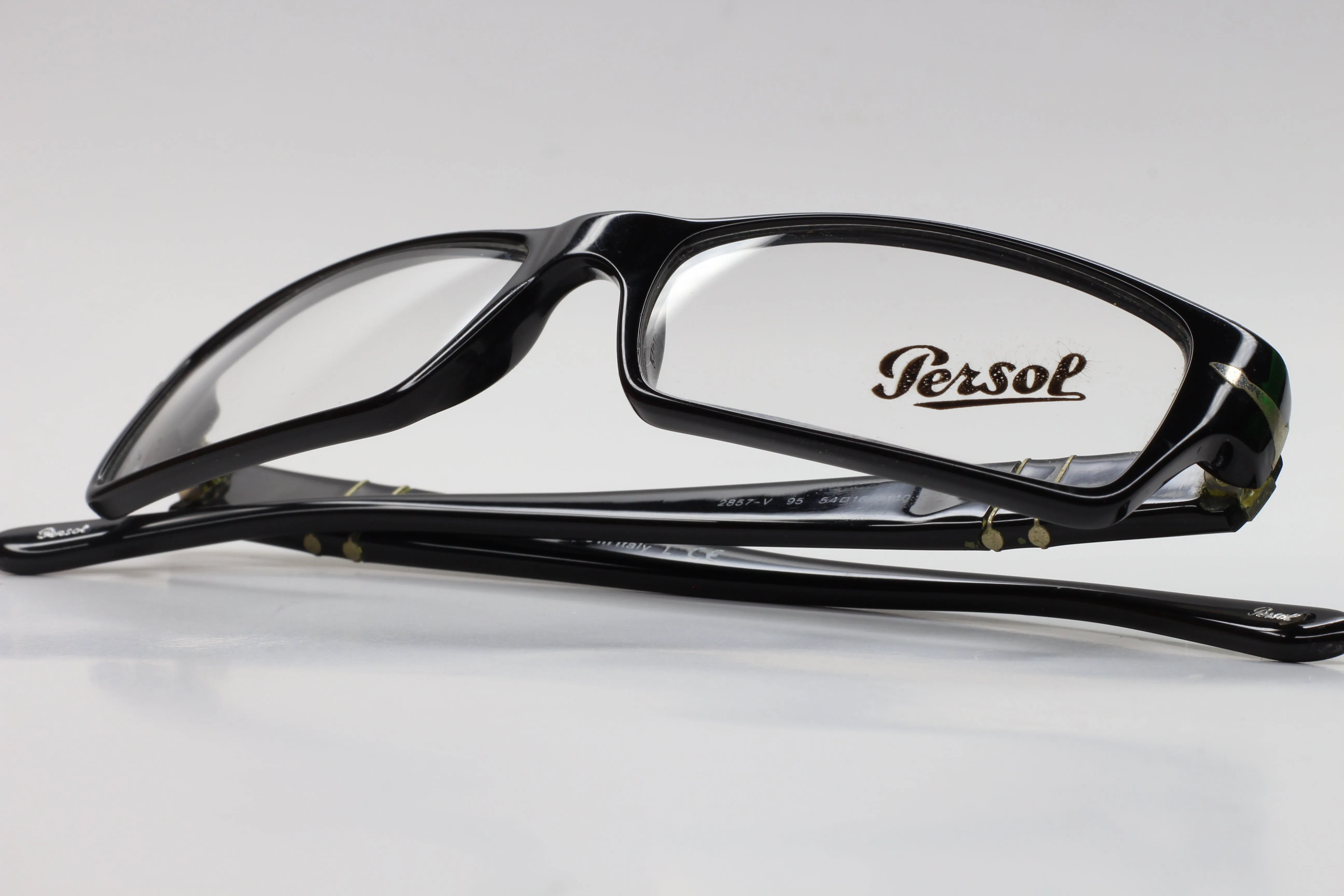 Persol PO2857V 95 Black Acetate Designer Eyeglasses