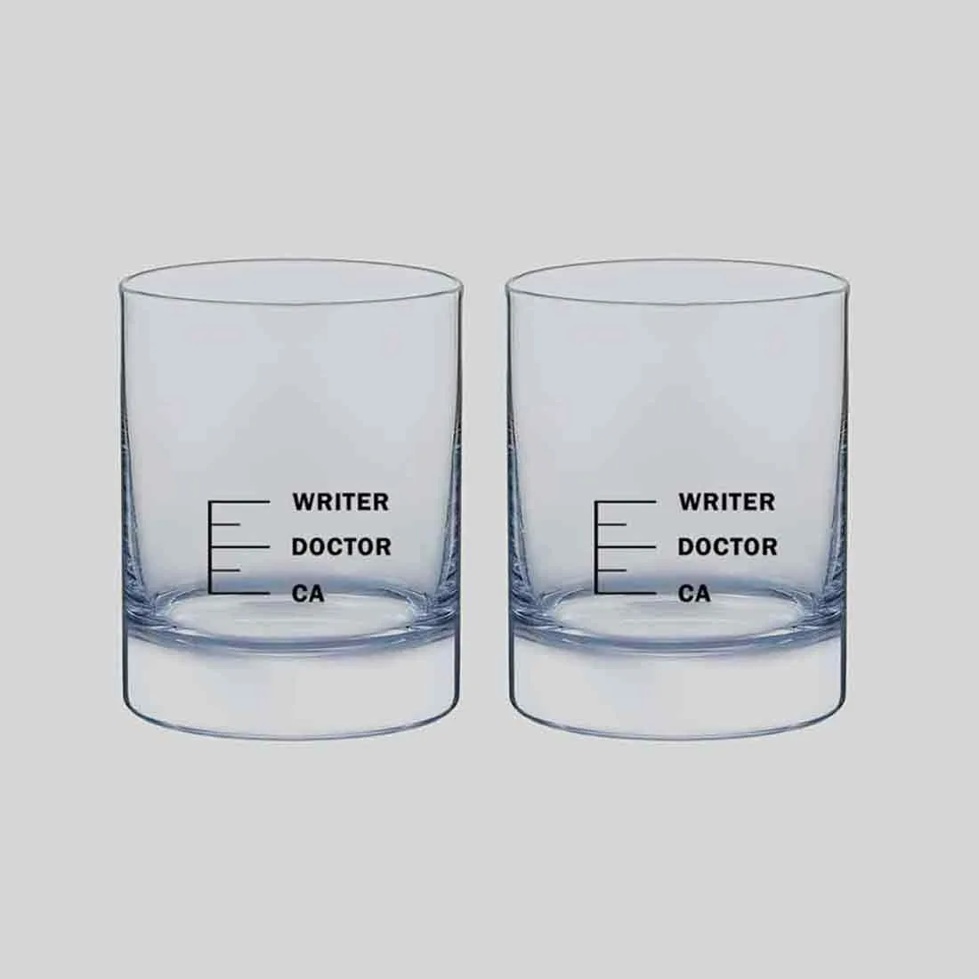 Premium Whisky Glasses for Gift Drinking Glasses - WRITER DOCTOR CA