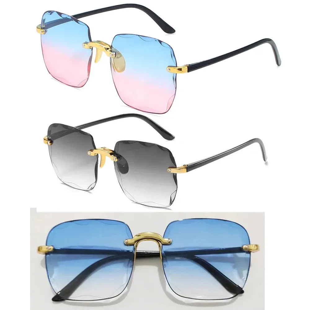 Rimless Designer Alloy Shades