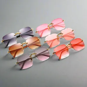 Rimless Designer Alloy Shades