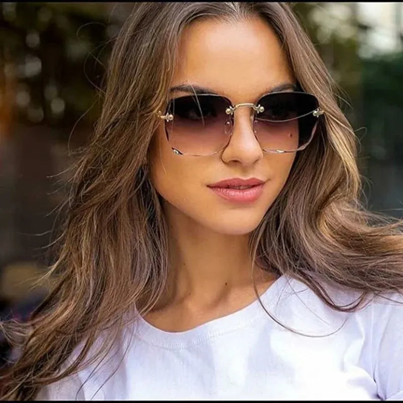 Rimless Designer Alloy Shades