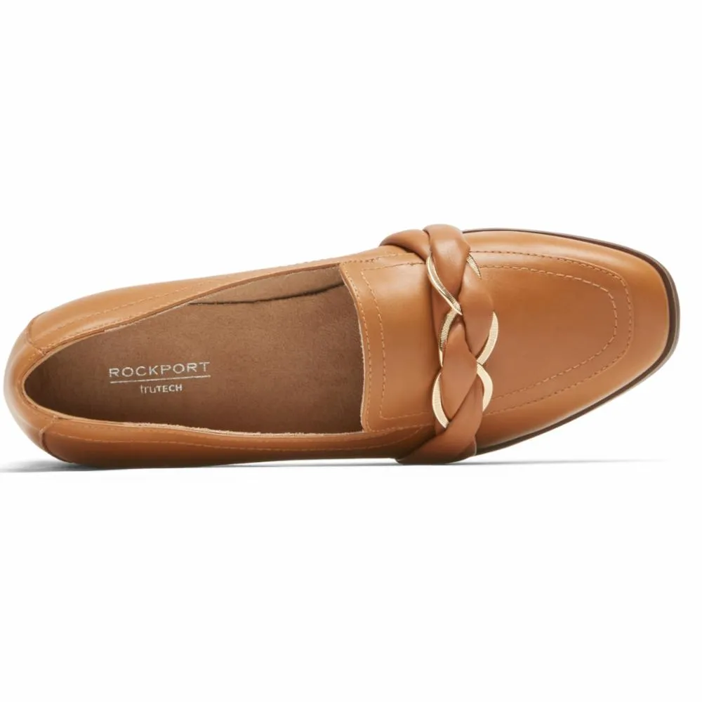 Rockport Women SUSANA WOVEN CHAIN HONEY LTHR