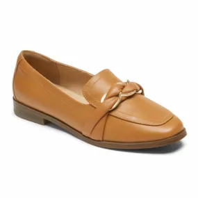 Rockport Women SUSANA WOVEN CHAIN HONEY LTHR
