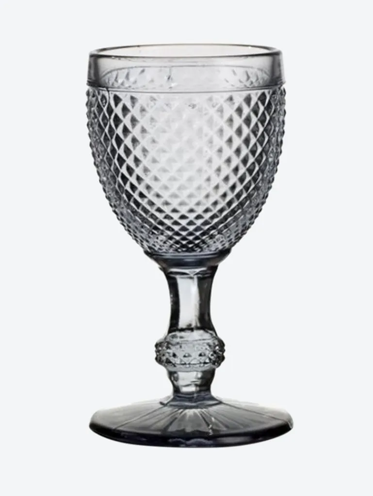 SET 4 RED WINE GOBLETS BICOS GREY