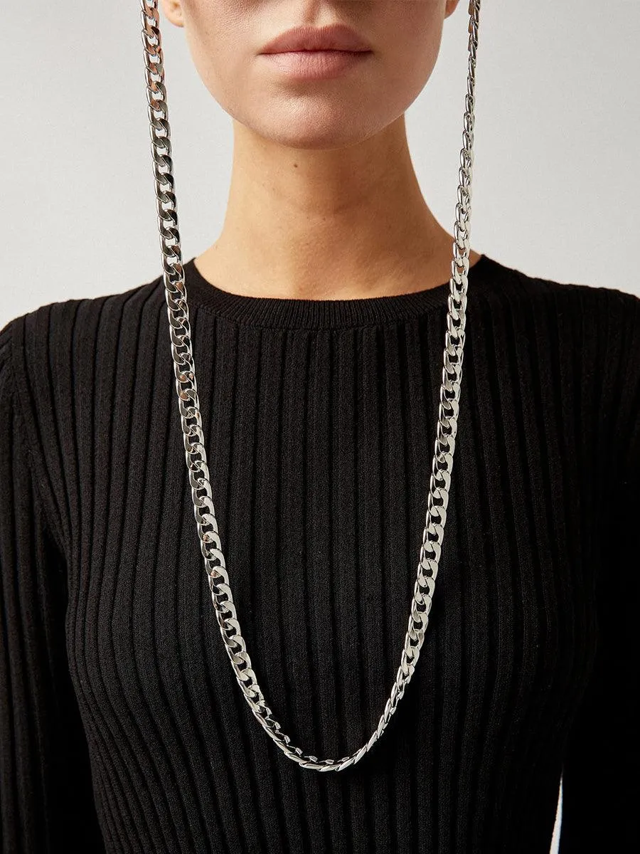 Silver Metal glasses chain