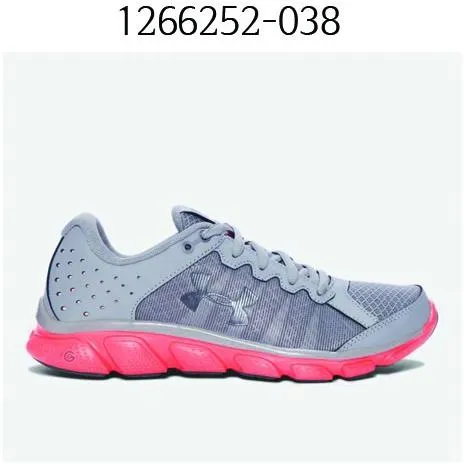Under Armour Womens Micro G Assert 6 Running Shoes Steel/London Orange/Rhino Gray 1266252-038