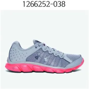 Under Armour Womens Micro G Assert 6 Running Shoes Steel/London Orange/Rhino Gray 1266252-038