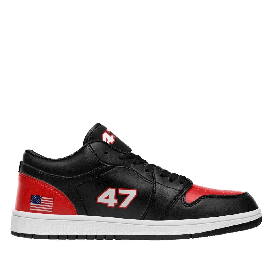 Unique Gift,Personalized 47 Trump Sneakers, Custom Colorful Low Top Shoes, Fashion and Comfort Shoes