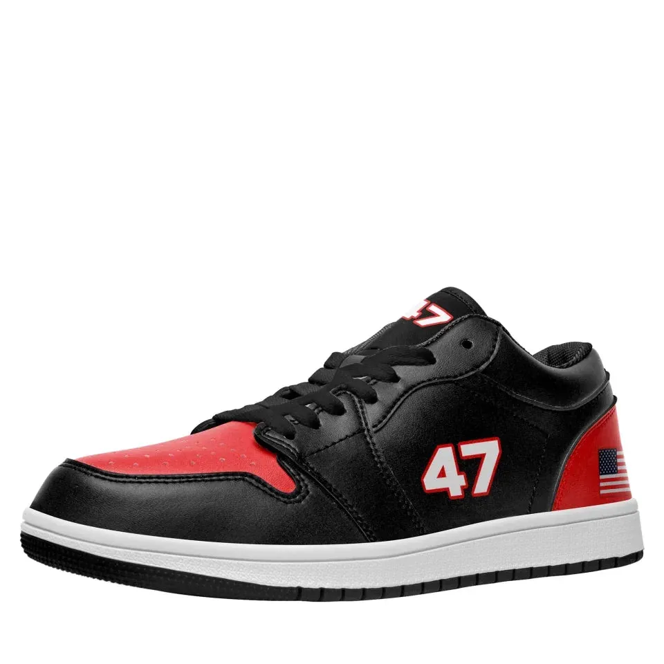 Unique Gift,Personalized 47 Trump Sneakers, Custom Colorful Low Top Shoes, Fashion and Comfort Shoes