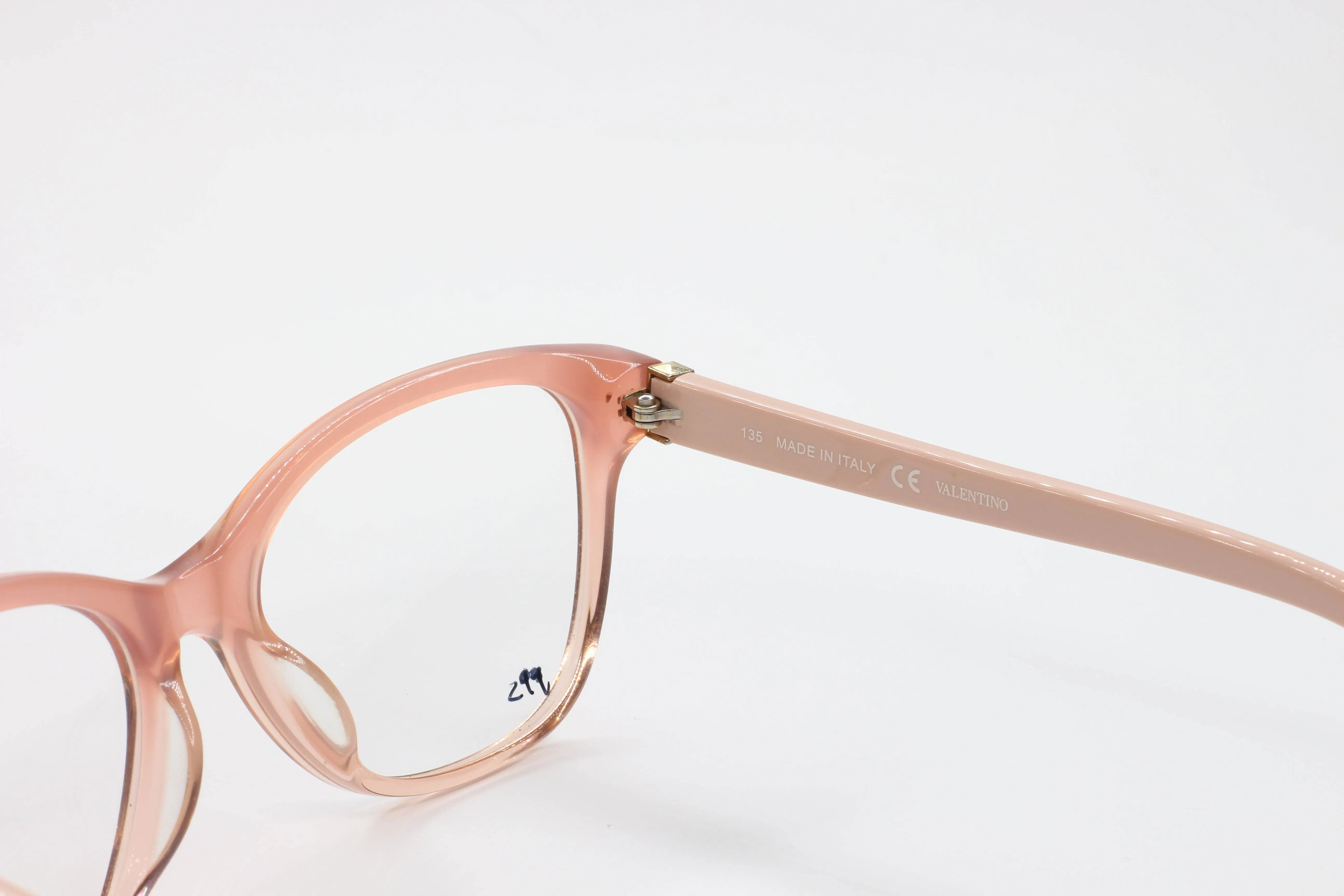 Valentino V2642 Pink Gold Studded Designer Eyeglasses