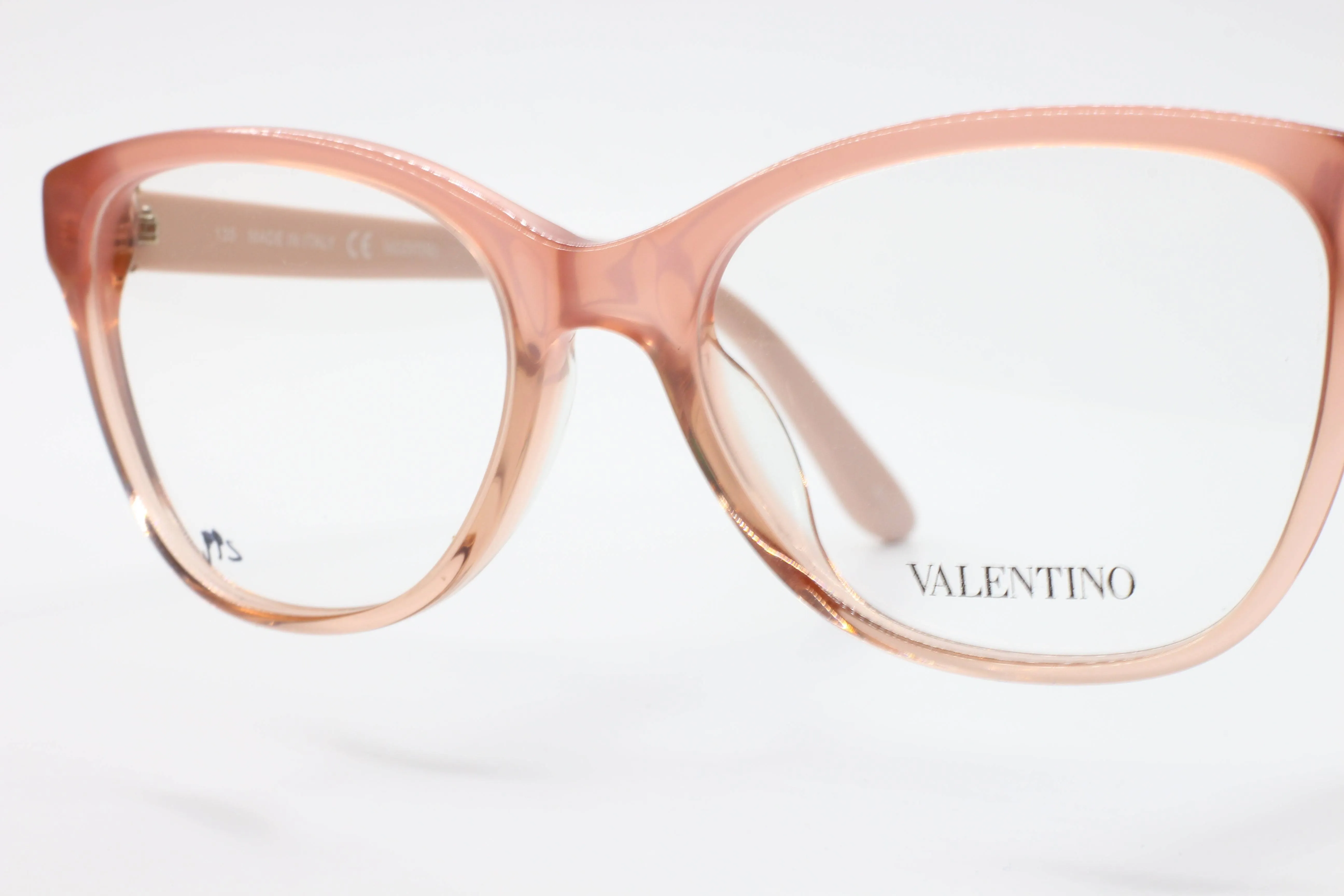 Valentino V2642 Pink Gold Studded Designer Eyeglasses