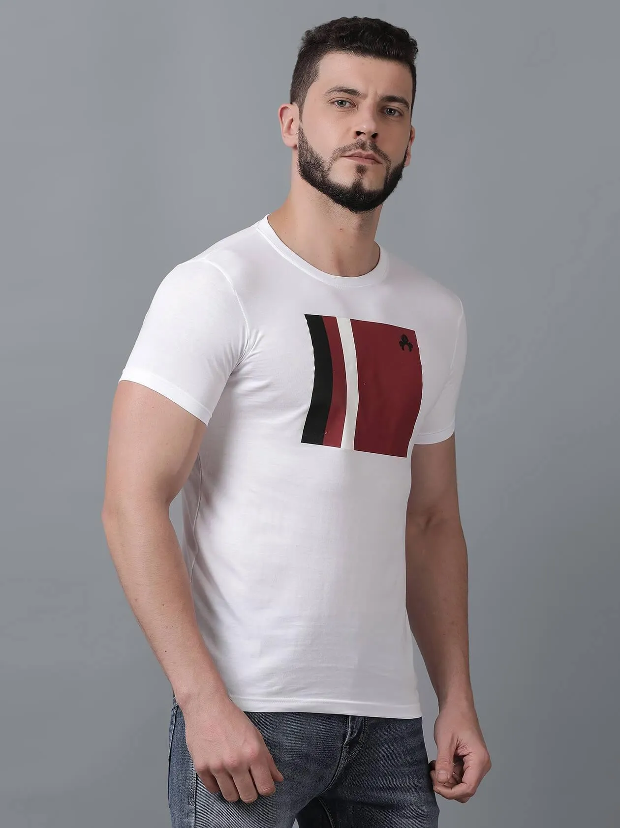 White T-Shirt for Men (MAQUIRE 1001)