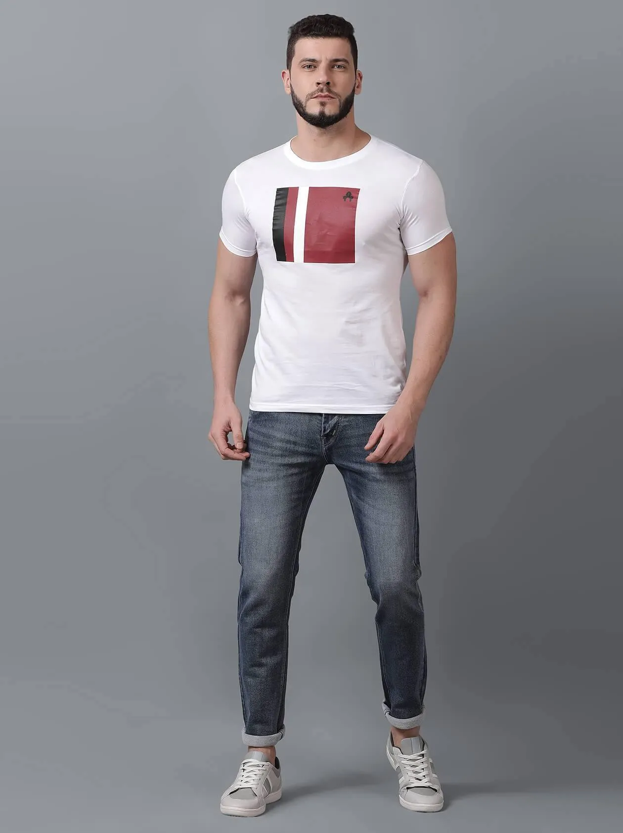 White T-Shirt for Men (MAQUIRE 1001)