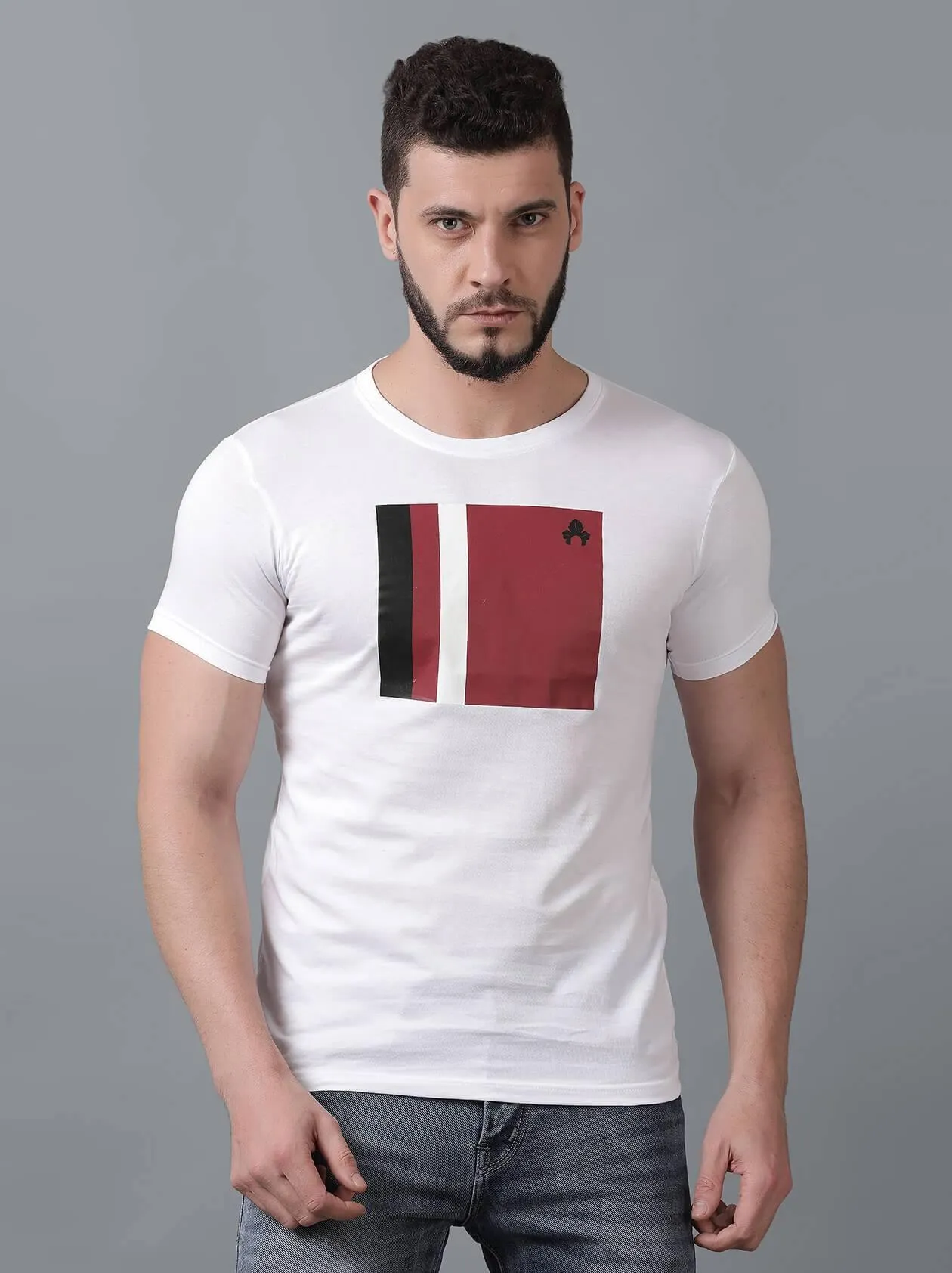 White T-Shirt for Men (MAQUIRE 1001)
