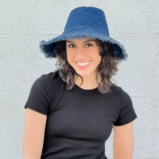 Wide Brim Bucket Hat