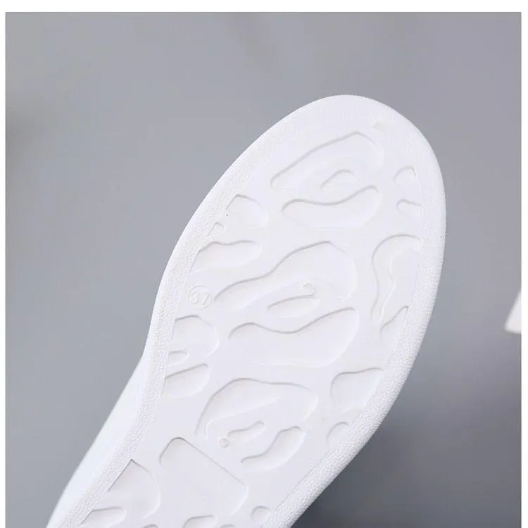 Women's Casual Embroidered White Sneakers